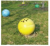 圆球形彩色草坪灯（颜色多样）