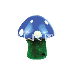 蓝绿色卡通蘑菇造型LED户外景观草坪灯