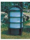 简约现代黑白色圆桶型LED户外草坪灯