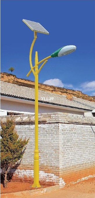 黄色民族风 LED太阳能路灯 城市道路乡村照明