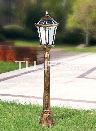 欧式复古古铜色太阳能草坪灯定制  户外LED草坪灯