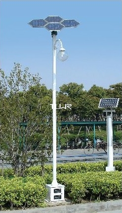 白色LED太阳能庭院灯  园林道路景观灯