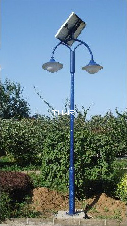 藏蓝色LED太阳能庭院灯 城乡道路景观灯