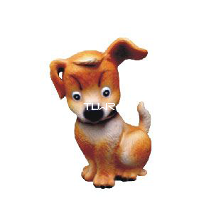 棕色小狗造型仿石LED草坪灯