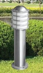 不锈钢圆柱型螺纹 LED白色灯头草坪灯